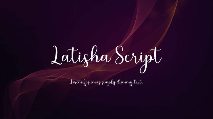 Latisha Script Font