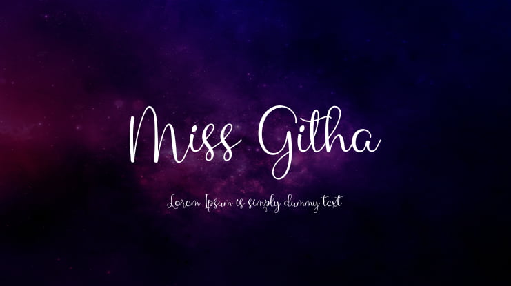 Miss Githa Font
