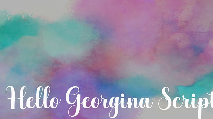 Hello Georgina Script Font