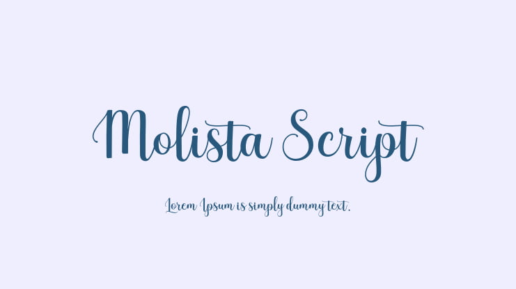 Molista Script Font