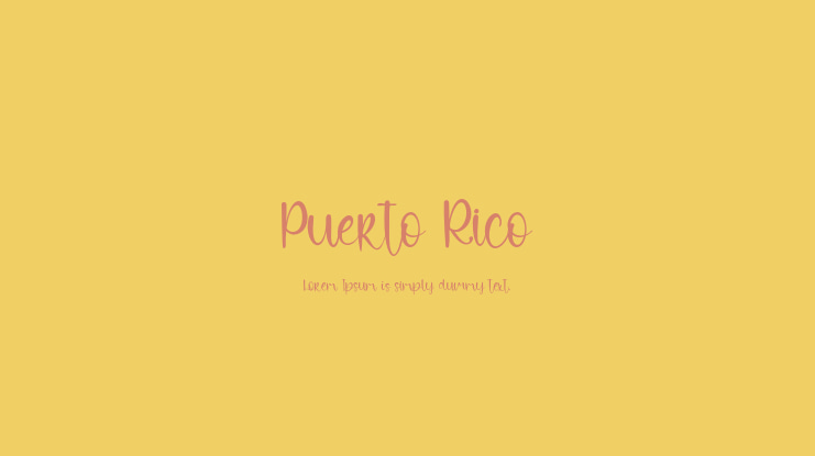 Puerto Rico Font