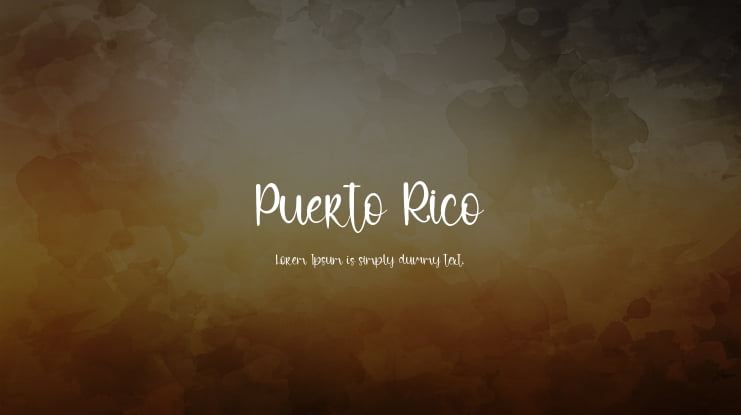 Puerto Rico Font