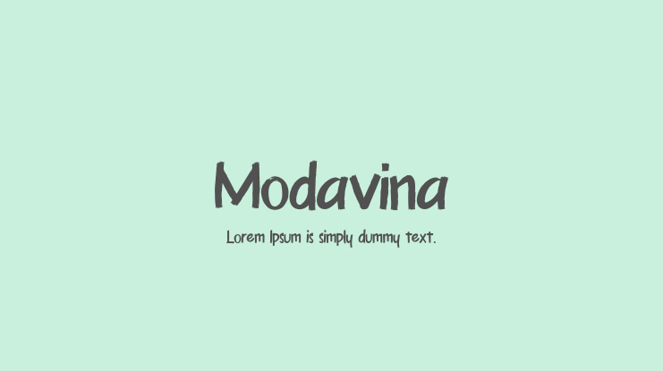 Modavina Font