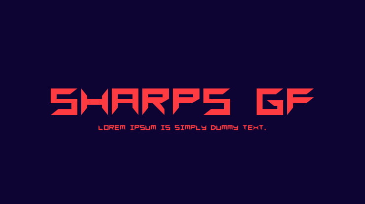 Sharps GF Font