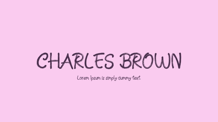 CHARLES BROWN Font