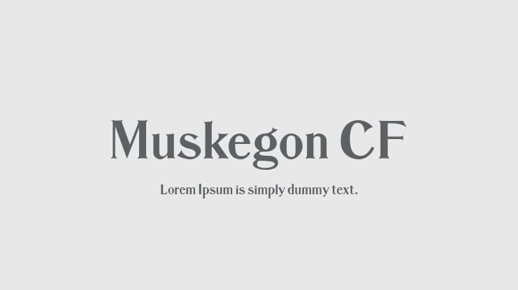 Muskegon CF Font