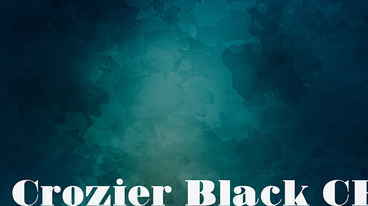 Crozier Black CF Font