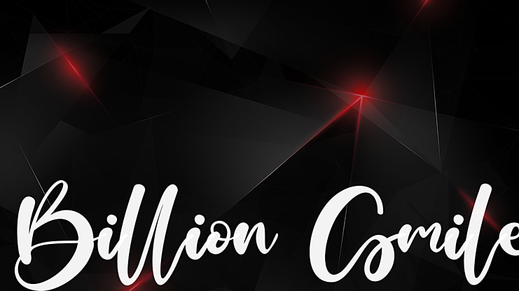 Billion Smile Font