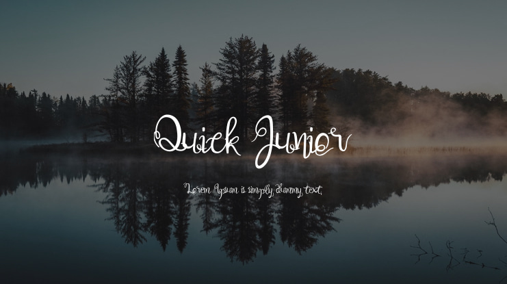 Quick Junior Font