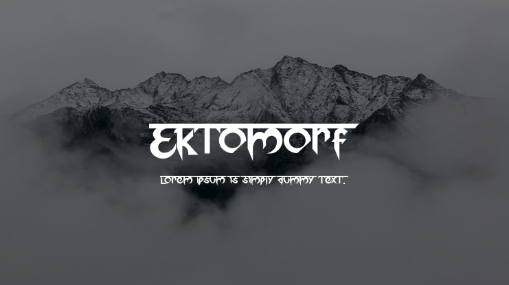 Ektomorf Font
