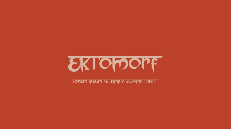 Ektomorf Font