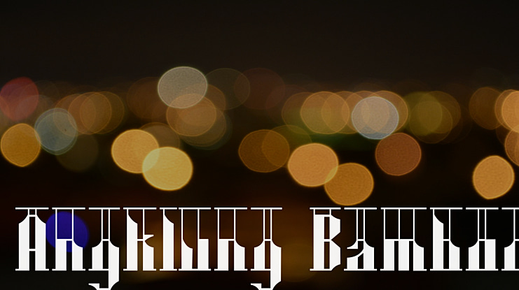 Angklung Bamboo Font