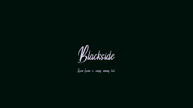 Blackside Font