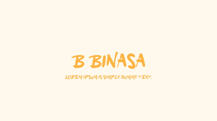 b Binasa Font