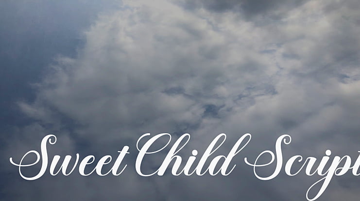 Sweet Child Script Font