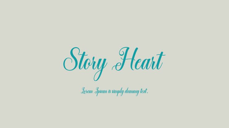 Story Heart Font