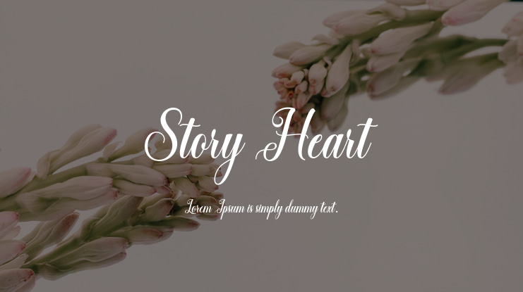 Story Heart Font