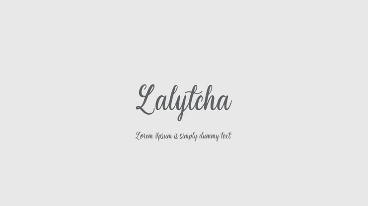 Lalytcha Font
