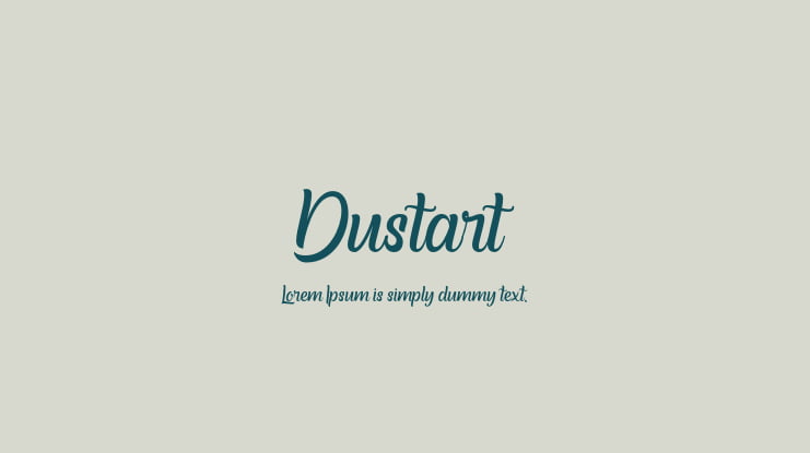 Dustart Font