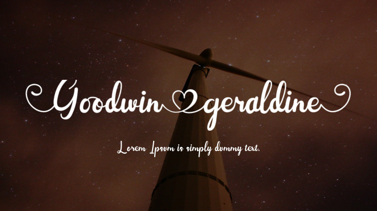 Goodwin Geraldine Font