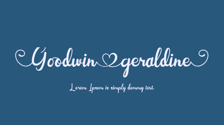 Goodwin Geraldine Font