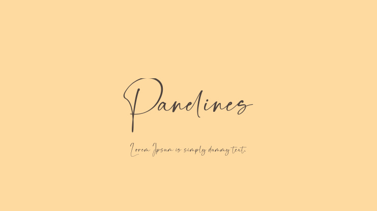 Panelines Font
