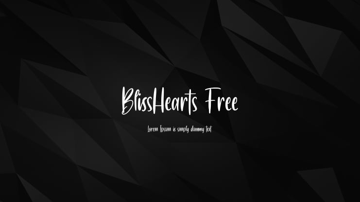BlissHearts Free Font