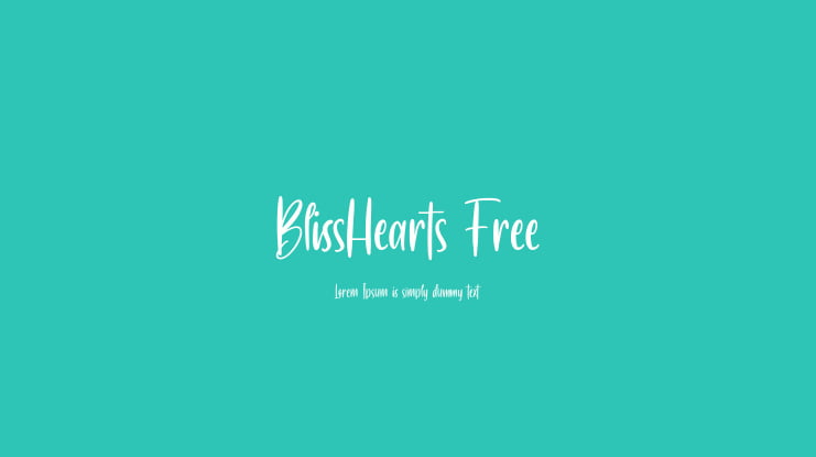 BlissHearts Free Font