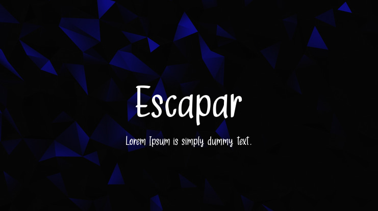 Escapar Font