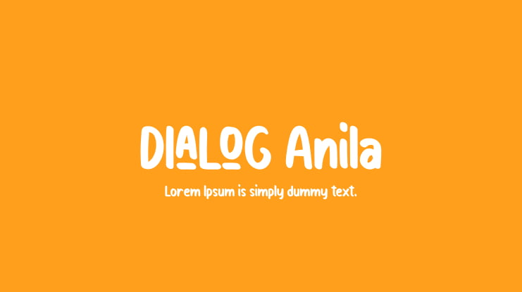 Dialog Anila Font