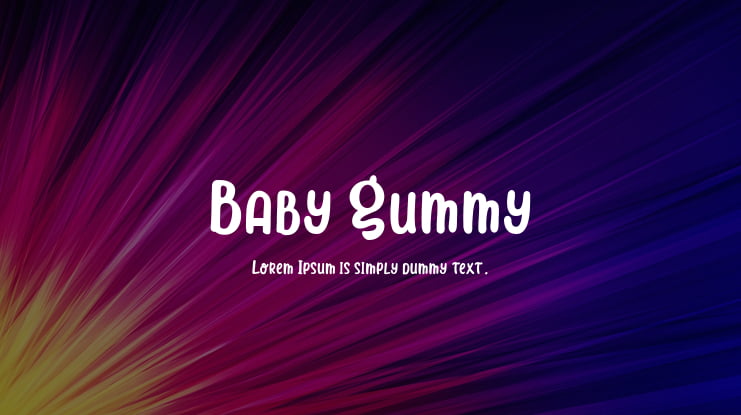 Baby Gummy Font