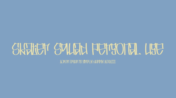Skater Squad personal use Font