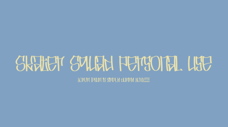 Skater Squad personal use Font