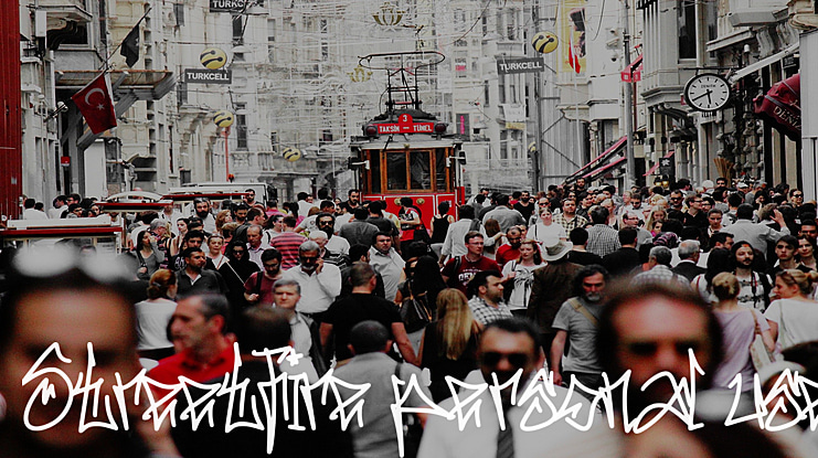 Streetfire personal use Font