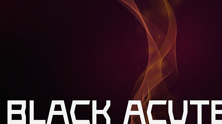 Black Acute Font