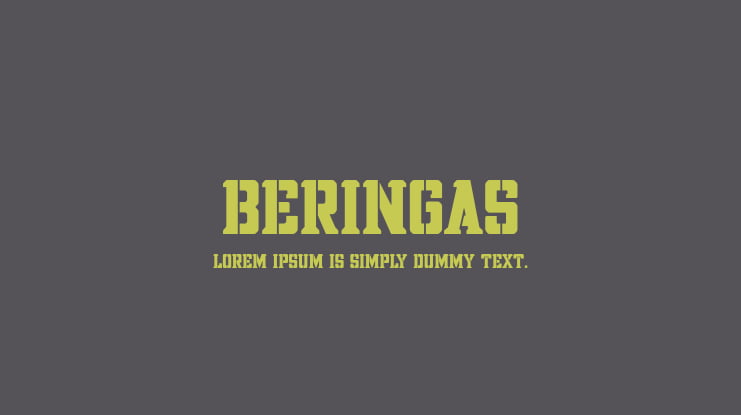 BERINGAS Font