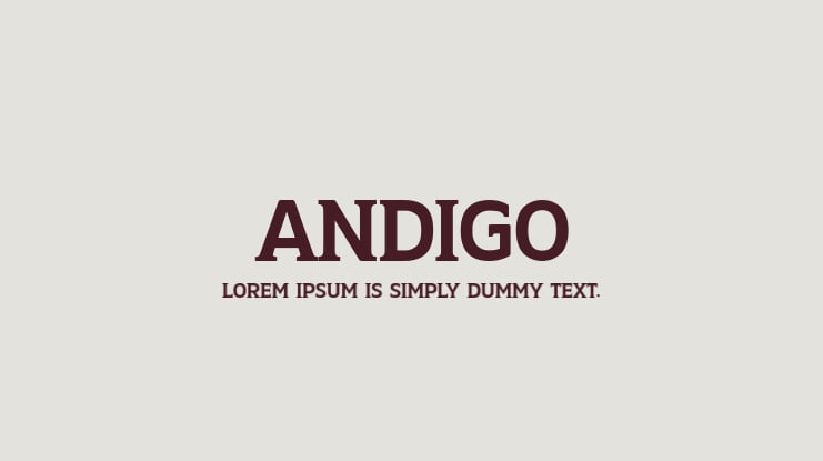ANDIGO Font