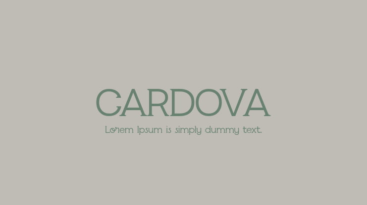 CARDOVA Font