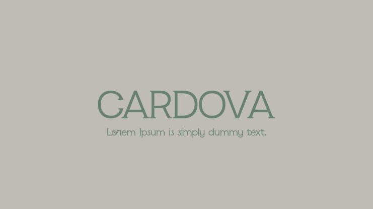 CARDOVA Font