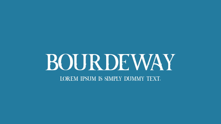 BOURDEWAY Font