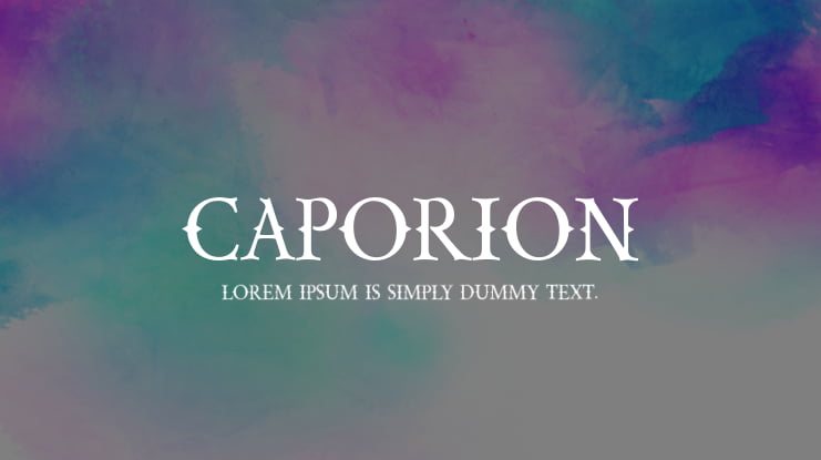 CAPORION Font