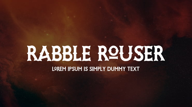 Rabble Rouser Font