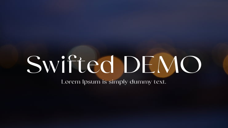 Swifted DEMO Font