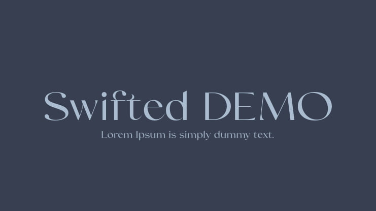Swifted DEMO Font