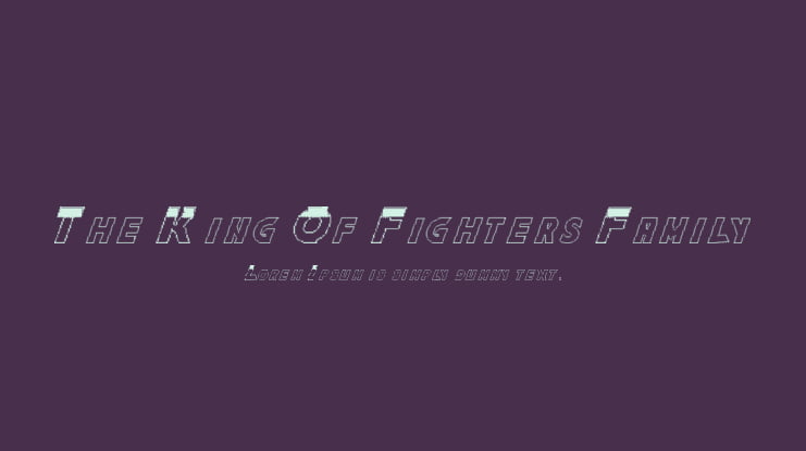 The King Of Fighters Family Font