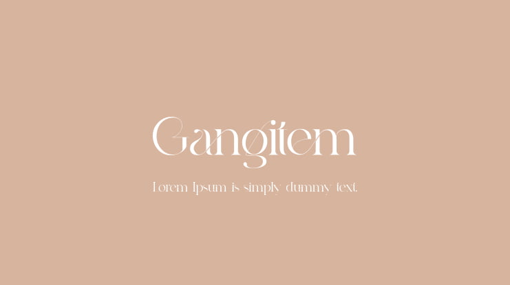 Gangitem Font