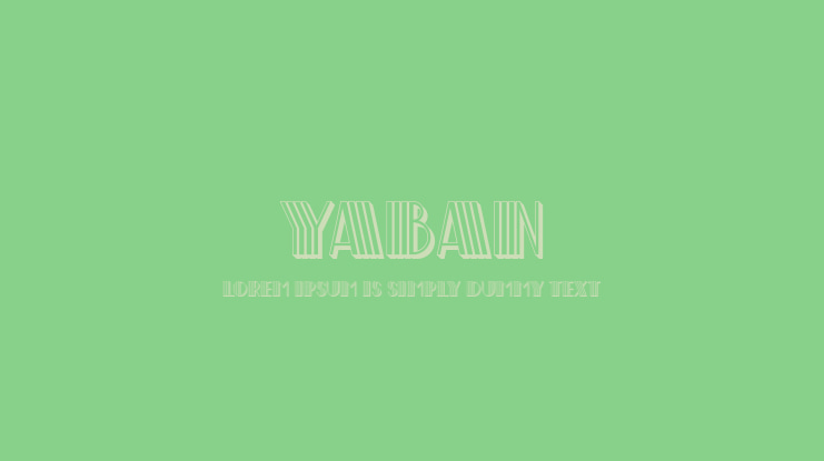 Yaban Font