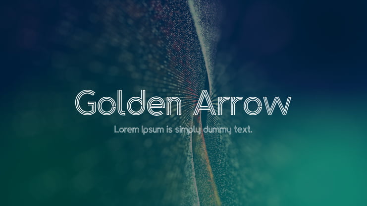 Golden Arrow Font