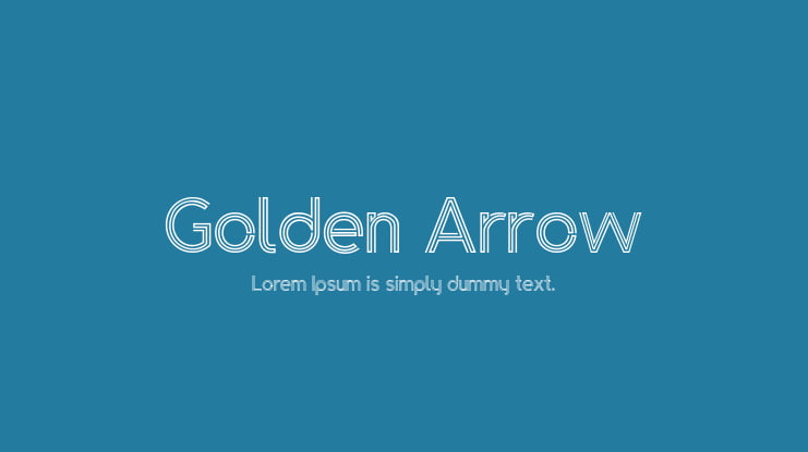 Golden Arrow Font