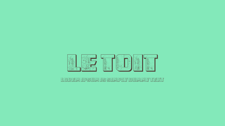Le Toit Font Family